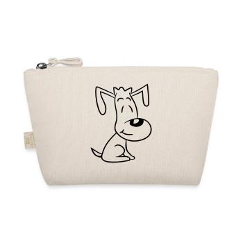 chien assis mignon petit chiot heureux animal de compagnie - Trousse biologique - nature - Devant