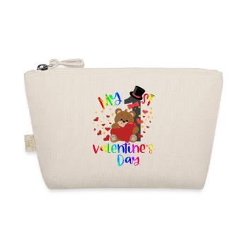 xoxo love you amore Flowers Women Valentine day 14 - Organic Pouch - nature - Front