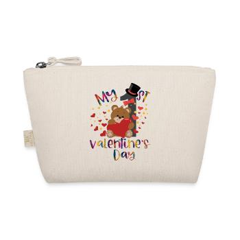 xoxo love you amore Blumen Frauen Valentinstag 14 - Bio-Täschchen - Natur - Vorne