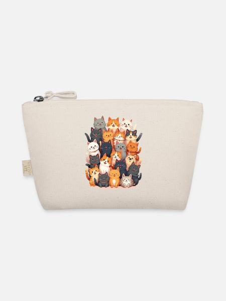 Happy Cats Family - Organic Pouch - nature - Front