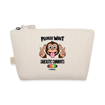 Funny Monkey - Organic Pouch - nature - Front