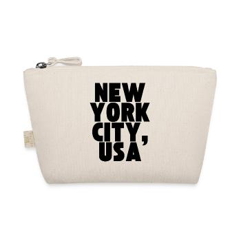 New York City, USA - Design with large font - Organic Pouch - nature - Front