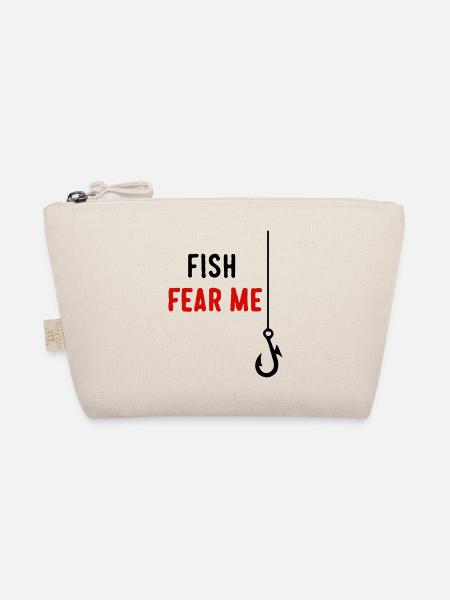 Fish Fear Me - Organic Pouch - nature - Front