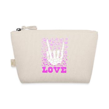 xoxo love you amore Flowers Women Valentine day 14 - Organic Pouch - nature - Front