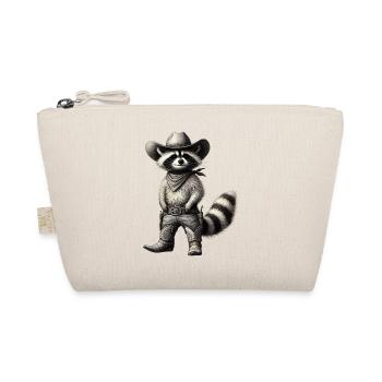 Cowboy raton laveur Vintage Art western - Trousse biologique - nature - Devant