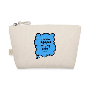 I survived childhood with my siblings 2 - Organic Pouch - nature - Front