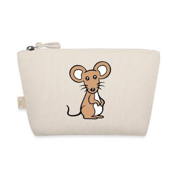 Mouse Mouse Cute Little Rat Rodent Friendly - Organic Pouch - nature - Front