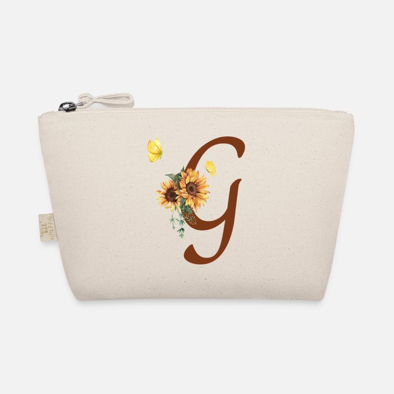 Buchstabe g Sonnenblume Schmetterling Bio-Täschchen