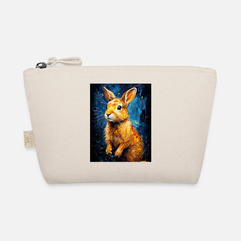 Rabbit in digital art Organic Pouch