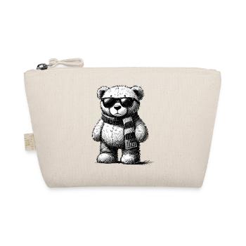 Ours en peluche cool – Dessin vintage - Trousse biologique - nature - Devant