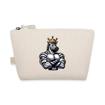Muscular Zebra King Fitness Workout - Organic Pouch - nature - Front