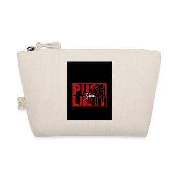 Push Your Limit – Bold & Motivational Design - Organic Pouch - nature - Front