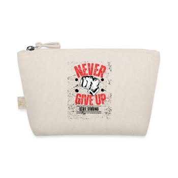 never give up - Organic Pouch - nature - Front