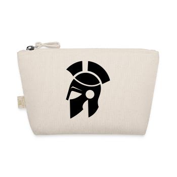 Spartanischer Helm - Bio-Täschchen - Natur - Vorne
