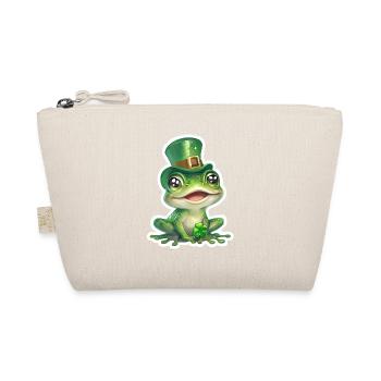 St. Patrick's Day Frog Gift - Organic Pouch - nature - Front