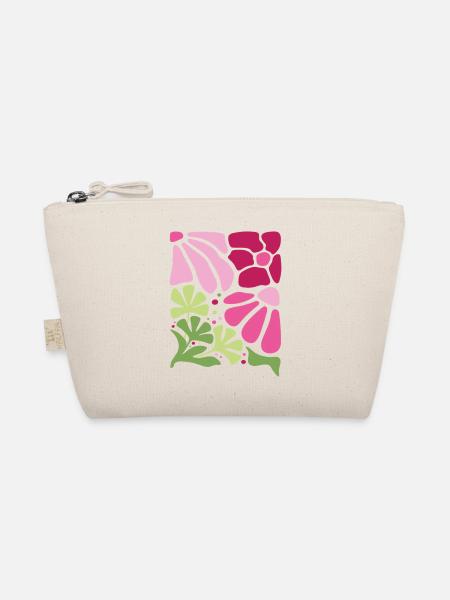Boho Blumen Frühling Sommer Garten Natur - Bio-Täschchen - Natur