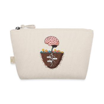 Brain Growth Tree – Knowledge and Wisdom Illustrat - Organic Pouch - nature - Front