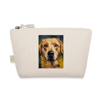 Dog Painting Portrait Gift - Organic Pouch - nature - Front