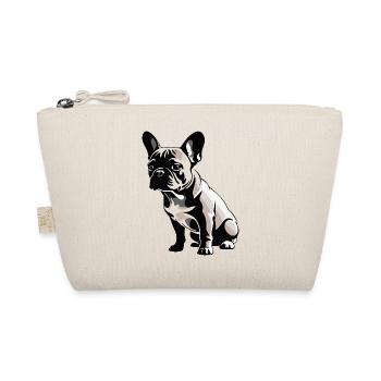 French Bulldog - Pet Dog Design - Organic Pouch - nature - Front