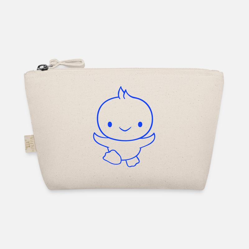 Duck running fast wants to fly cute flutter Organic Pouch