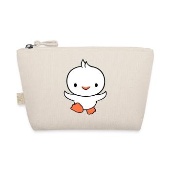 Duck running fast wants to fly cute flutter - Organic Pouch - nature - Front