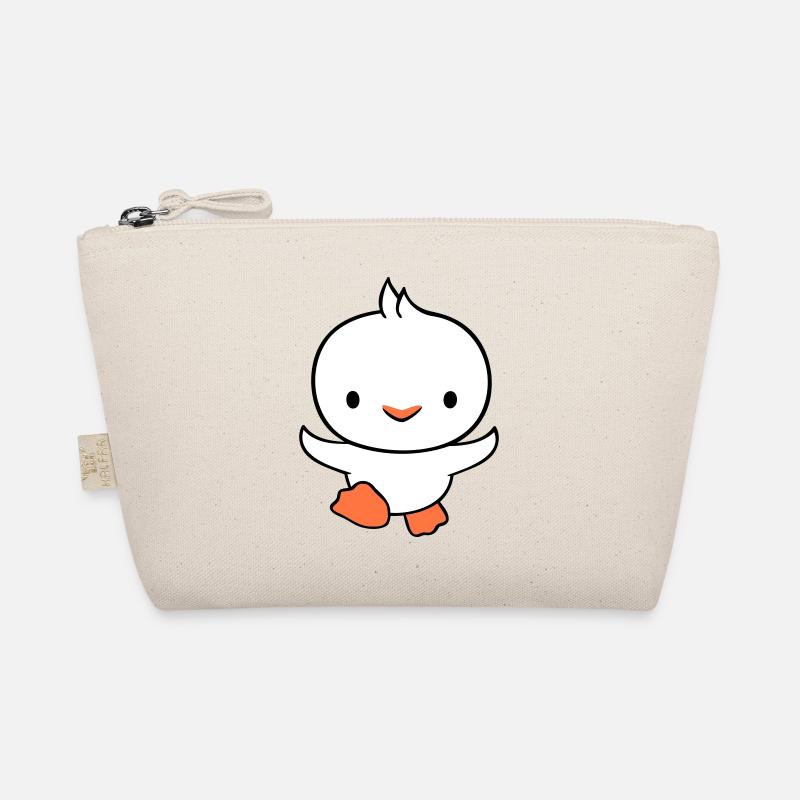 Duck running fast wants to fly cute flutter Organic Pouch