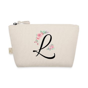Letter l flowers - Organic Pouch - nature - Front