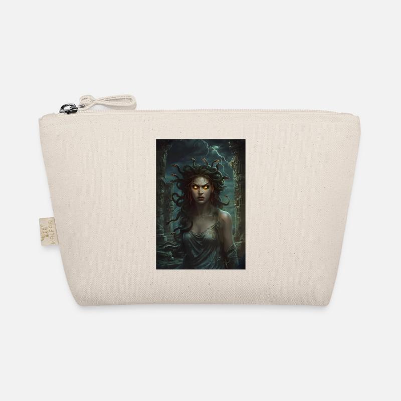 Medusa Mythologie Mythos Geschenk - Bio-Täschchen - Natur