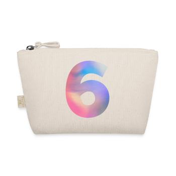 Bunte Zahl 7 - Bio-Täschchen - Natur - Vorne