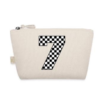 Number 7 plaid - Organic Pouch - nature - Front