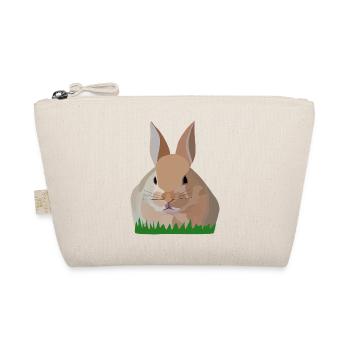 Holly Hase im Grass - Bio-Täschchen - Natur - Vorne