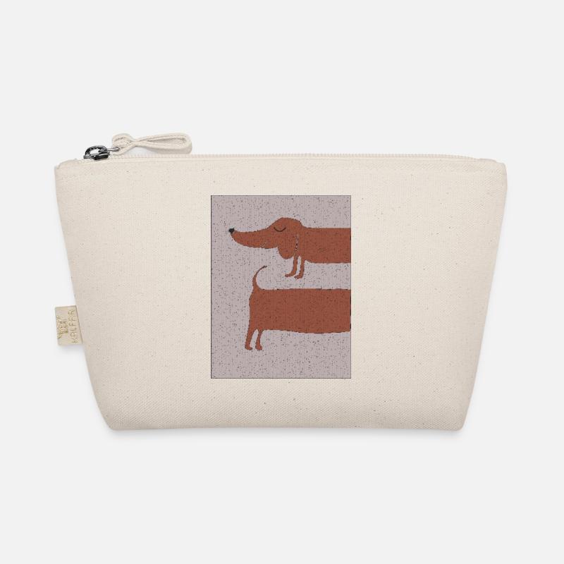 Dachshund Fabric Fabric Organic Pouch
