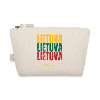 Litauischer Stolz, Flagge Litauens - Bio-Täschchen - Natur - Vorne