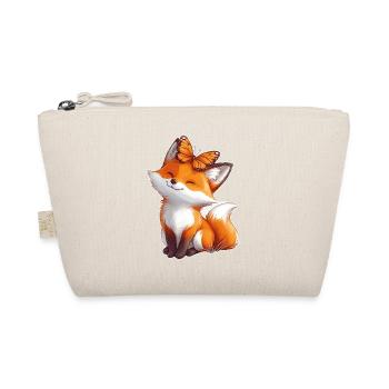 Fox with Butterfly - Organic Pouch - nature - Front