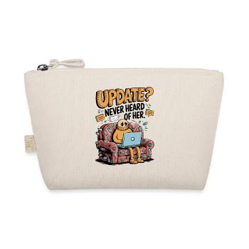 Update Overload – Funny Tech Couch Potato Design - Organic Pouch - nature - Front