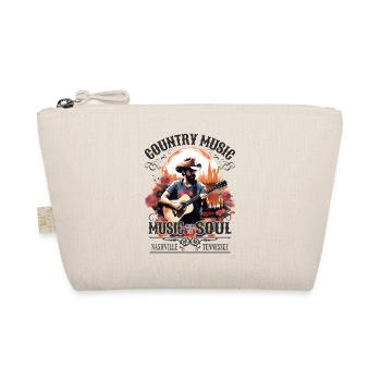 Country Music Guitar Guitarist Singer Vintage - Organic Pouch - nature - Front