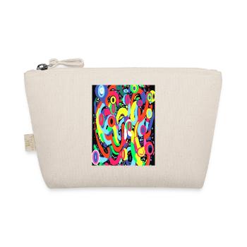 Cyber Neon Pulse: Аbstract Multicolored Print - Organic Pouch - nature - Front