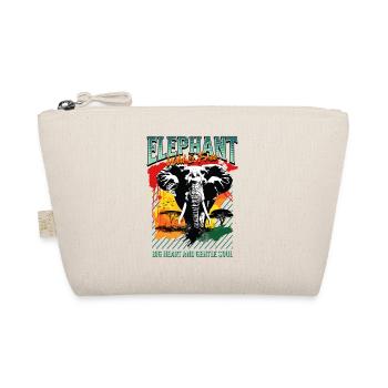 Éléphant Afrique Safari Nature sauvage Aquarelle Art - Trousse biologique - nature - Devant