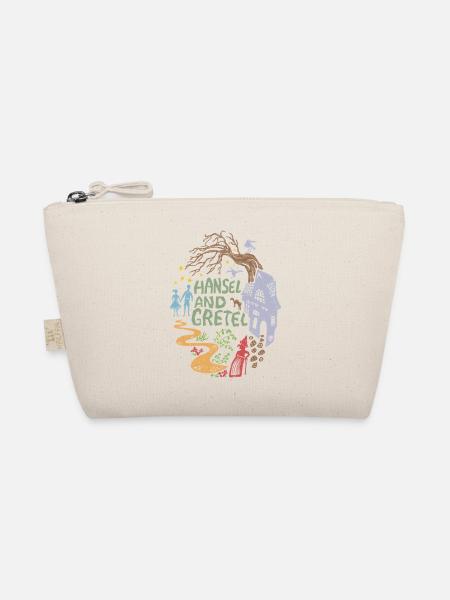 Hansel and Gretel Witch House Vintage - Organic Pouch - nature - Front