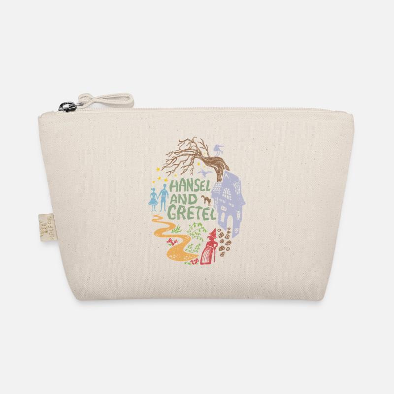 Hänsel und Gretel Hexenhaus Vintage - Bio-Täschchen - Natur