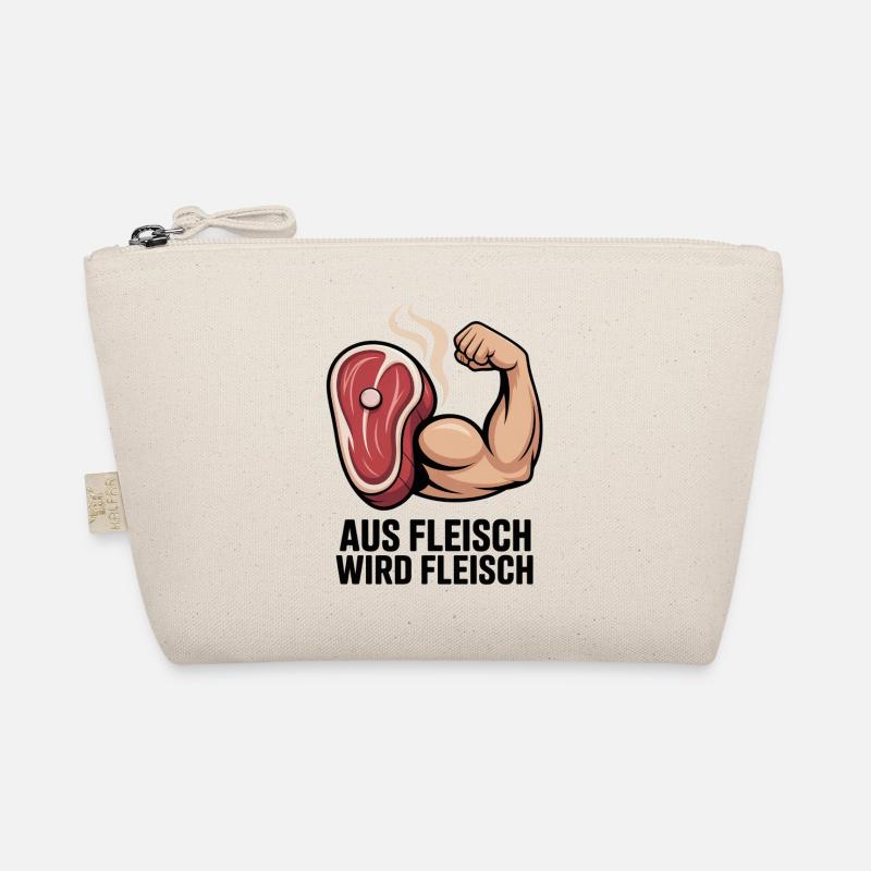 Aus Fleisch wird Fleisch Fitness Bio-Täschchen