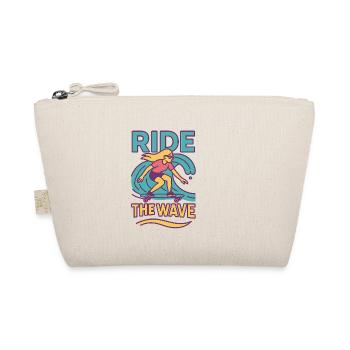 Surfing & Scrolling Theme T-Shirt - Organic Pouch - nature - Front