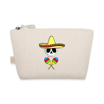 Mexican skull - Organic Pouch - nature - Front