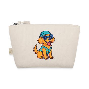 Cooler Hund – Süßer Cartoon mit Stil - Bio-Täschchen - Natur - Vorne
