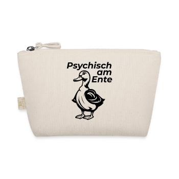 Psychisch am Ente – Entenwitz mit Tiefgang - Bio-Täschchen - Natur - Vorne