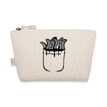 Tentakel Brusttasche Oktopus Monster Hemdtasche - Bio-Täschchen - Natur - Vorne