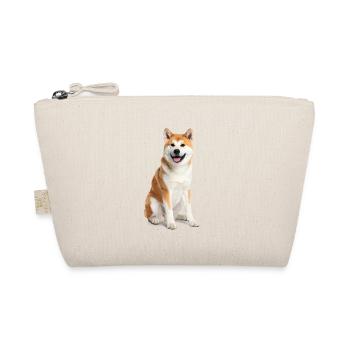 Cute Akita Inu – Loyal Soul, Fluffy Dog - Organic Pouch - nature - Front