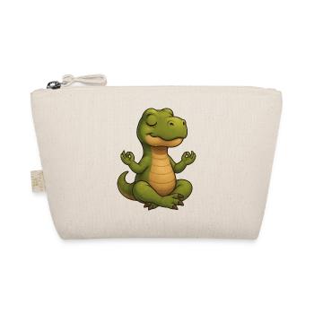 Dino T-Rex Dinosaure Yoga Méditation Relax - Trousse biologique - nature - Devant