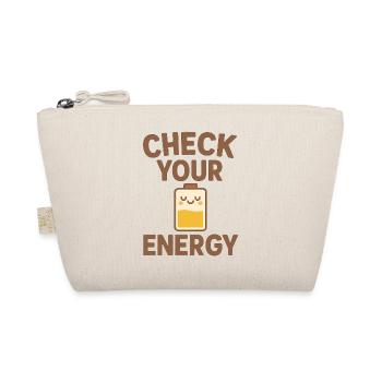 Check Your Energy – Recharge Your Energy - Organic Pouch - nature - Front