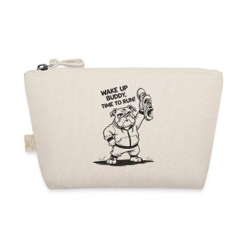 Bulldog TIME TO RUN. running. run - Organic Pouch - nature - Front